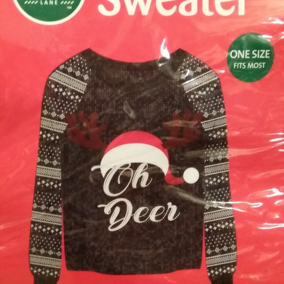 CHRISTMAS SWEATER IN A BAG...... NEW IN PACKAGE